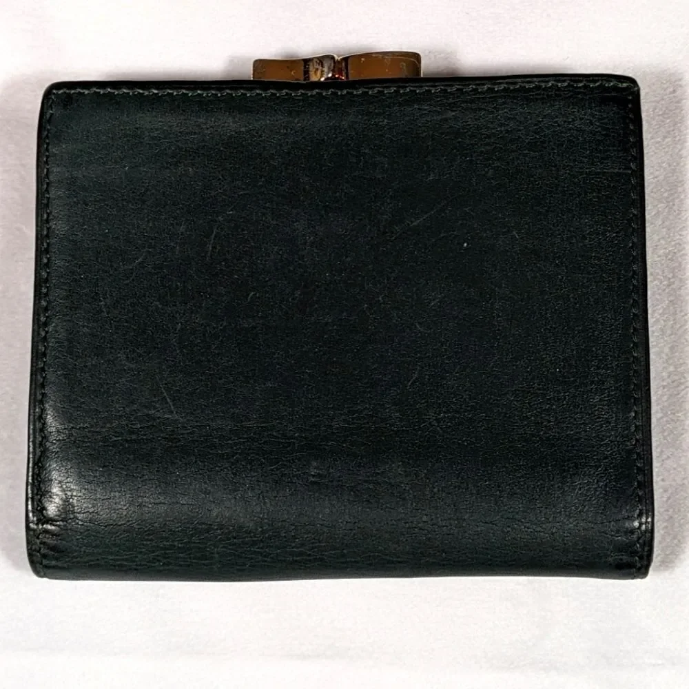 Tignenello Black Genuine Leather Wallet with Coin Purse